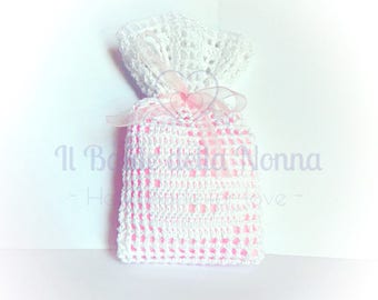 Favor favor bag with crochet chick