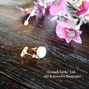 All Around Howlite Post Earring