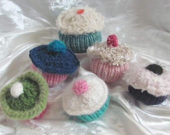 Cupcake! Handmade Crocheted Knitted Stuffed Plushie Unique - Your choice //many to choose from in my shop
