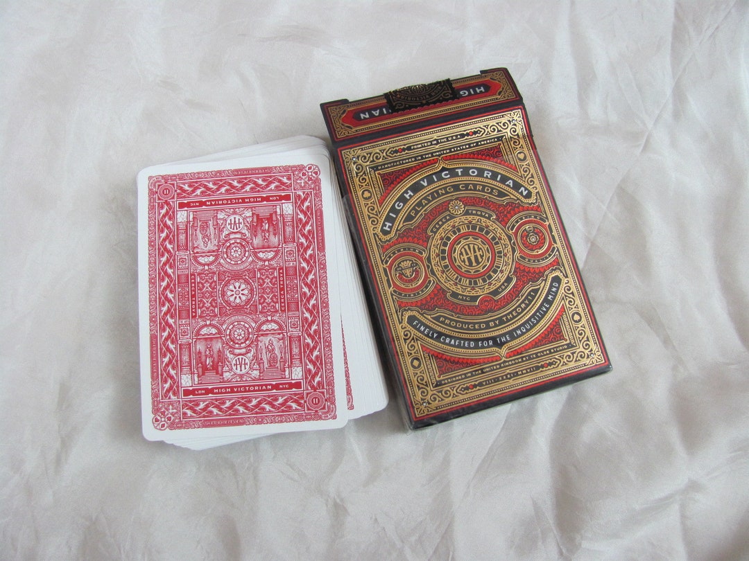 High Victorian Card Deck Finely Crafted Playing Cards Unused Etsy