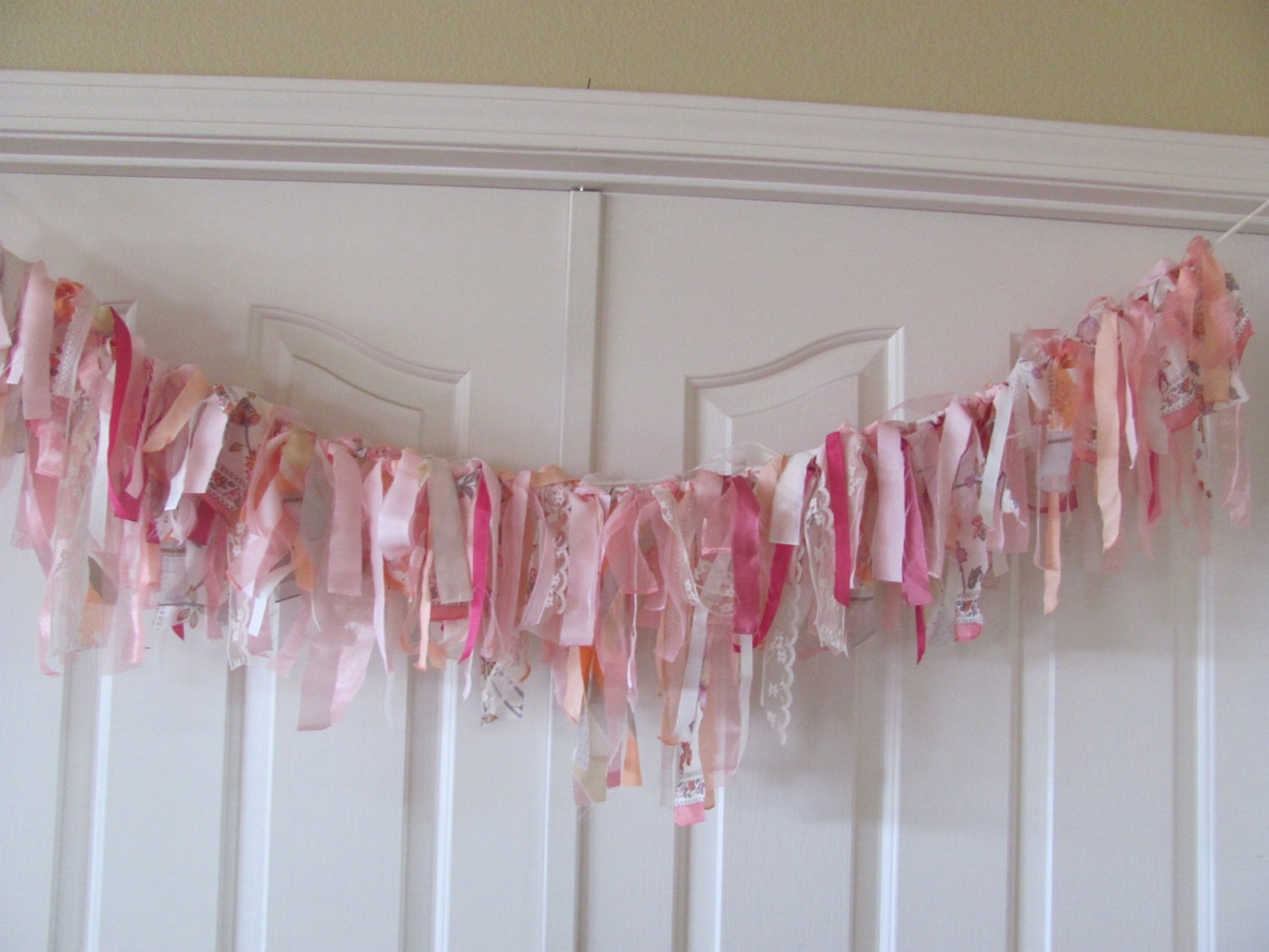 DIY Colorful Fabric Rag Garland Bunting Kit Tie Your Own Etsy
