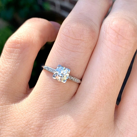 90 carat clearance diamond on finger