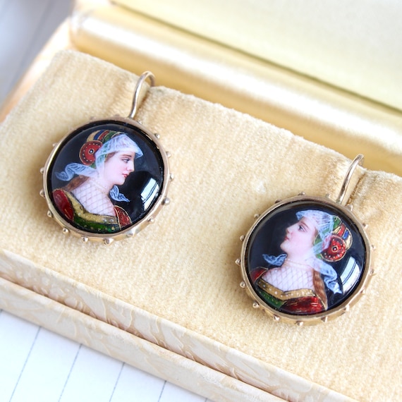 Antique victorian earrings discount