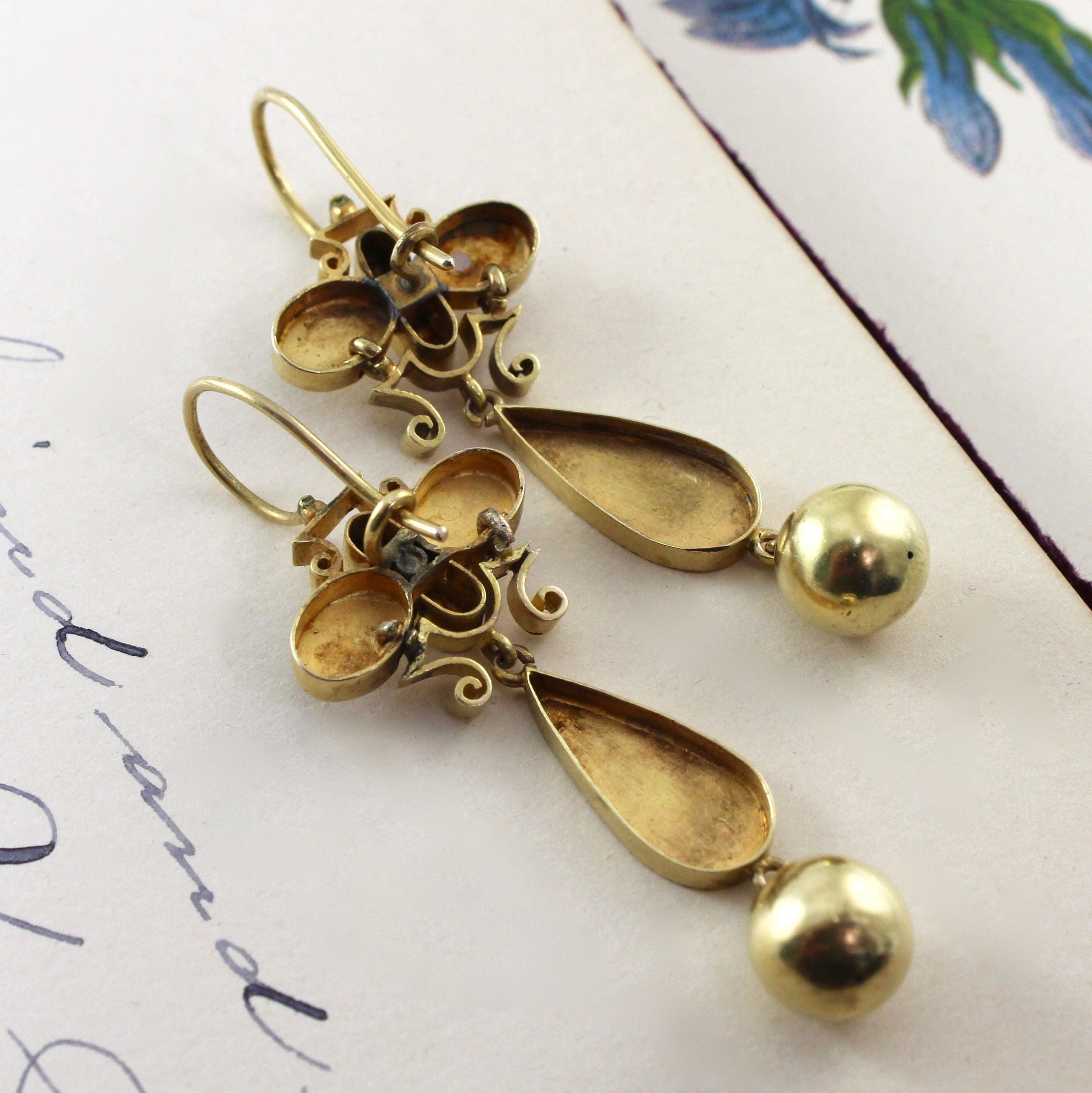 Drop of Honey Earrings in Solid Yellow Gold – Adore Adorn
