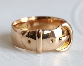 Victorian 18k Belt Ring, Letter Dated 1894