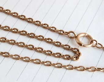 Victorian 14k Cable Gold Chain Necklace