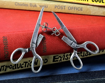 Handmade Sterling Silver Scissor Earrings