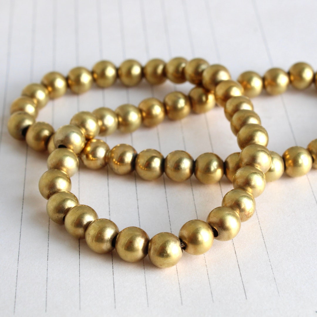 Antique 18k Gold Bead Ball Chain Choker Victorian Layering