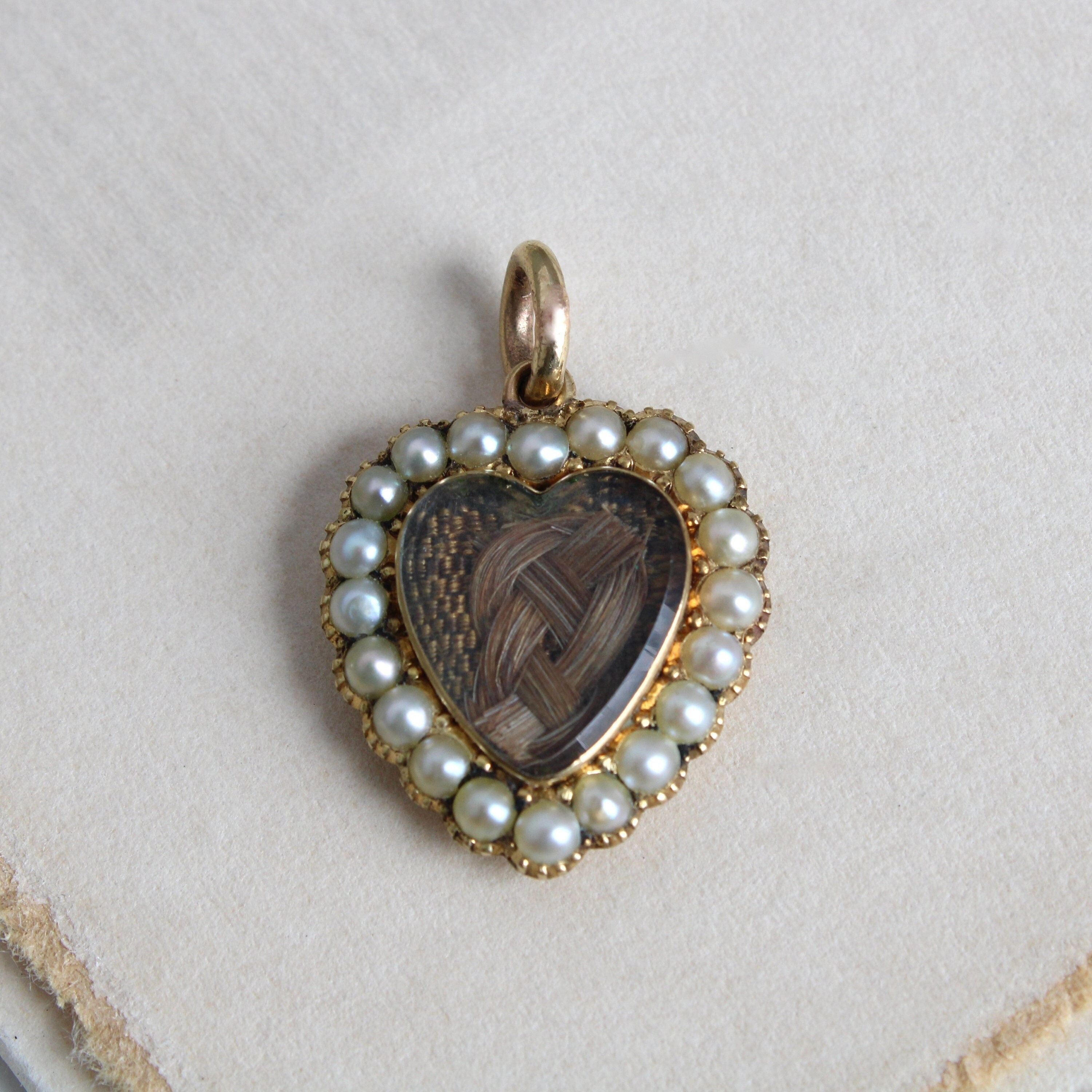 Vintage hair pendant Wondering if anything knows anything about this hair locket  main image 2