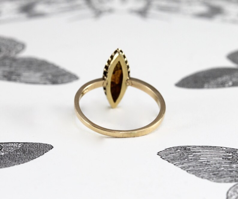 vintage enamel flower ring