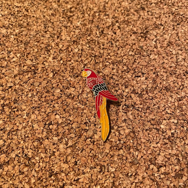 Vintage parrot pin