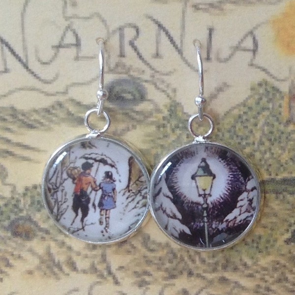 Narnia illustration earrings