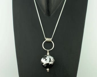 GOT Sterling Silver Dragon Bead Pendant