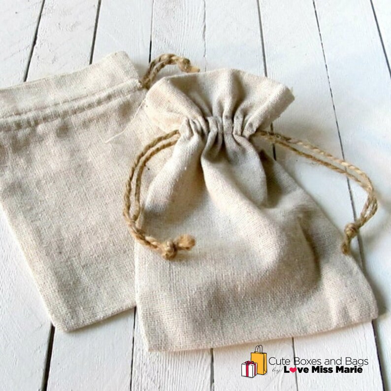 Large Linen Drawstring Bags Jewelry Bags Wedding Favor Etsy