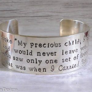 Footprints in the sand bracelet