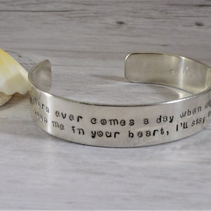 Pooh quote bracelet - If there ever comes a day when we can't be together...