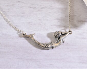 Mermaid Necklace - Solid Sterling Silver