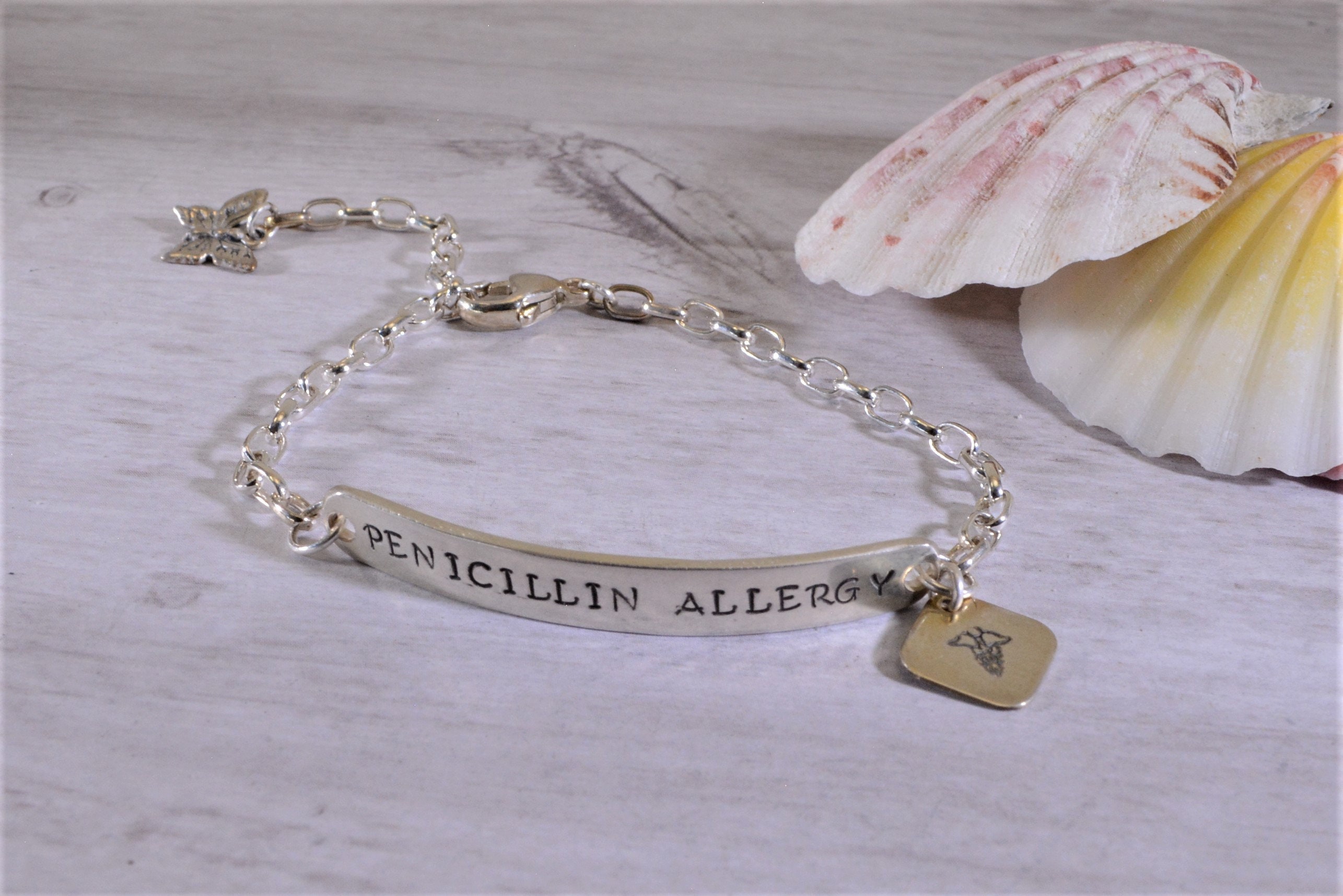 Silver allergy best sale bracelet