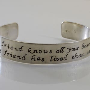 Best Friend Bracelet - A good friend knows all your best stories...