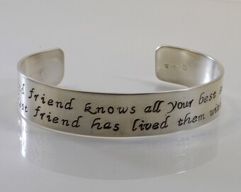 Best Friend Bracelet A Good Friend Knows All Your Best Stories