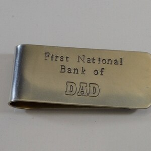 Sterling Silver Money Clip - First National Bank of DAD