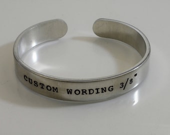 Personalisiertes Armband - 3/8 "- 1 Textzeile.