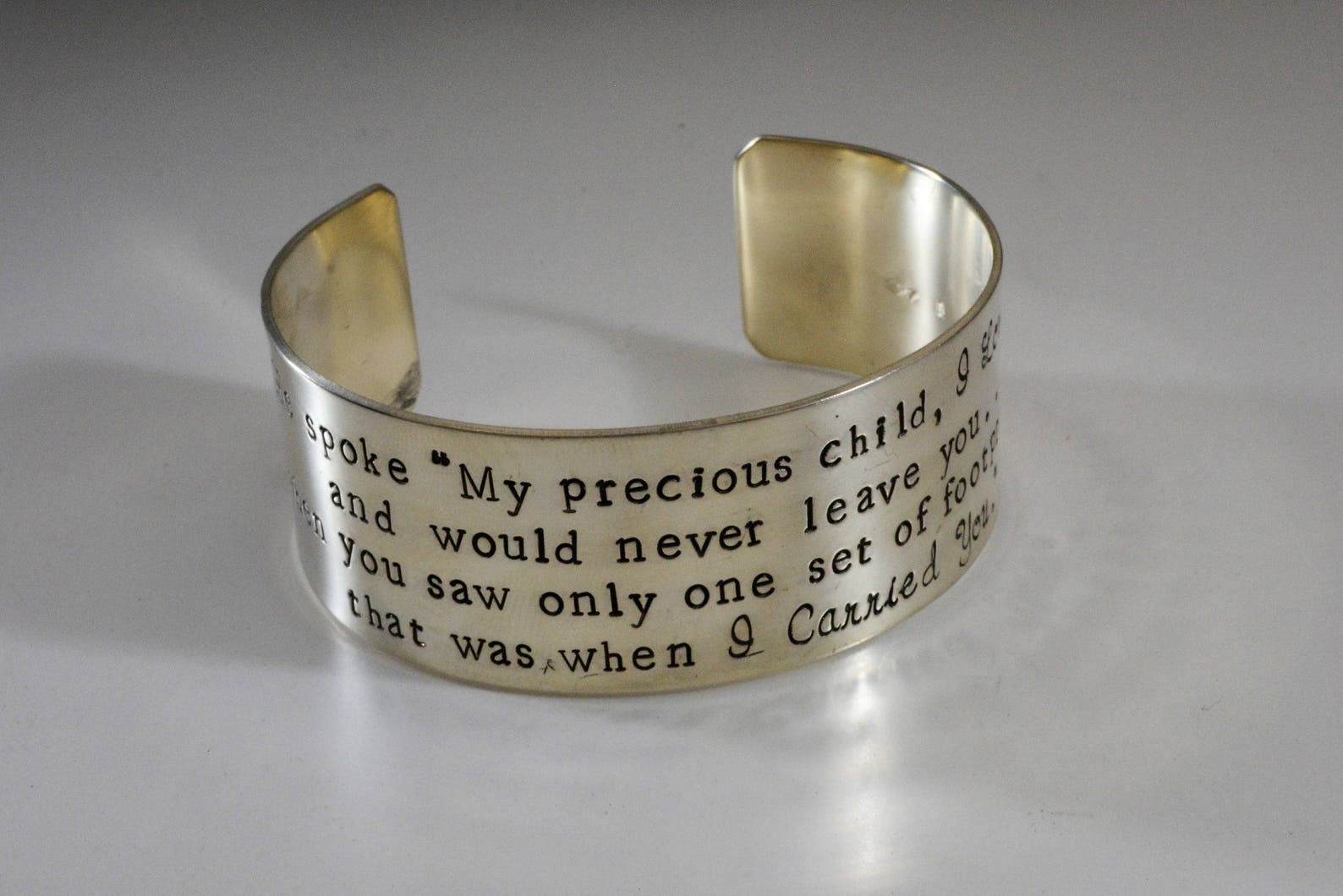 Footprints in the Sand Bracelet Etsy