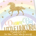 Dream Big Little Unicorn Sign Printable Unicorn Nursery Decor - Etsy