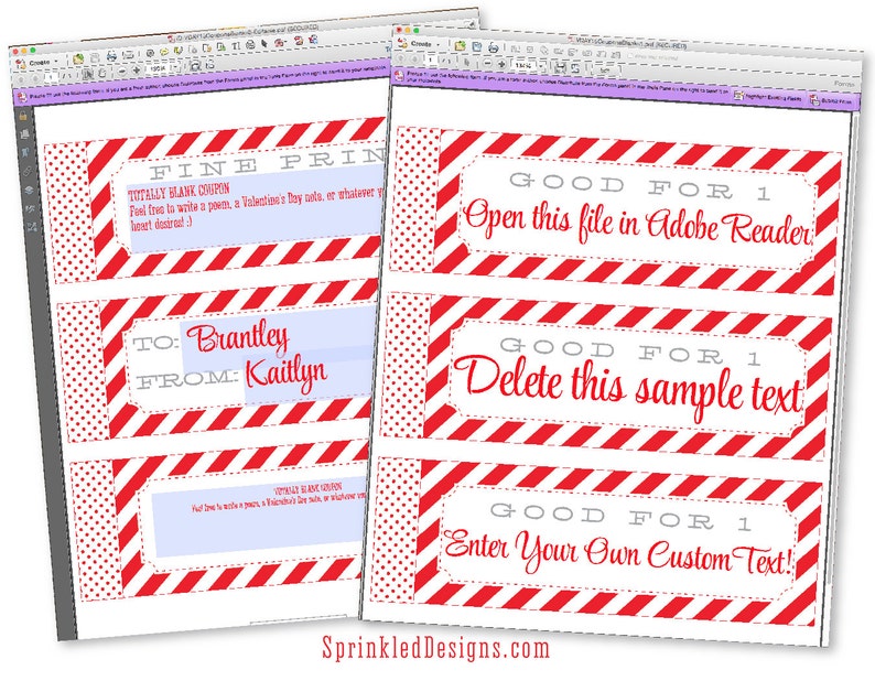 Valentines Day Gift FOR HIM For Her Wife Husband Boyfriend Girlfriend Printable Coupon Book Creative Valentine Ideas Custom Editable PDF image 2