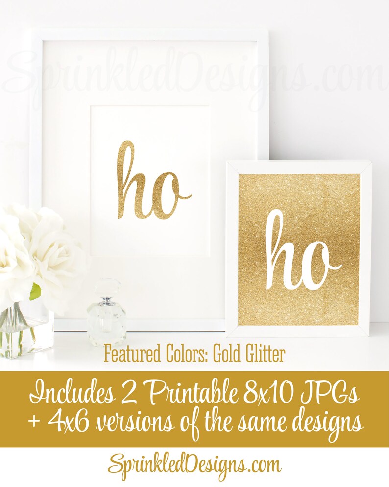 Printable Christmas Party Decorations Ho Ho Ho Printable | Etsy