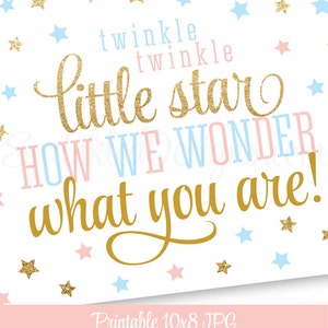 Twinkle Twinkle Little Star How We Wonder What You Are - Printable ...