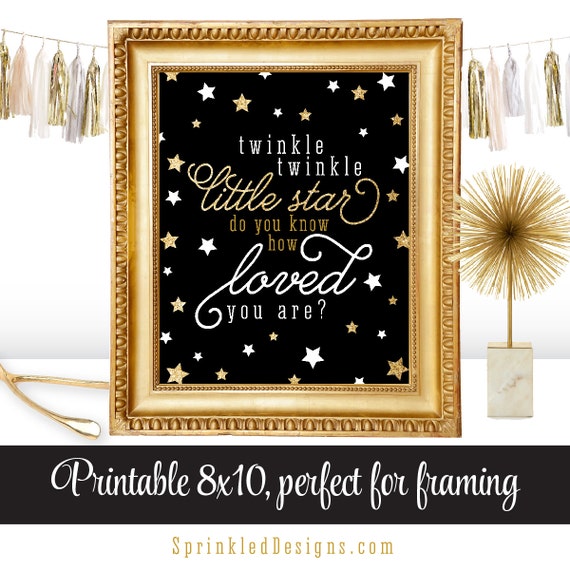 Twinkle Twinkle Little Star Do You Know How Loved You Are Etsy
