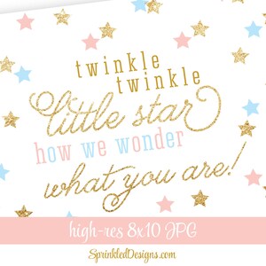 Twinkle Little Star How We Wonder What You Are - Printable Twinkle ...