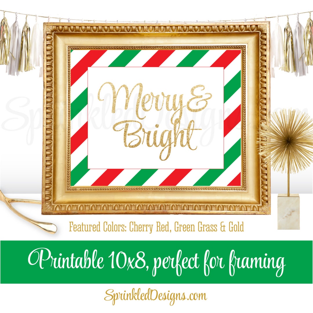 Printable Christmas Decorations Printable Holiday Decor - Etsy