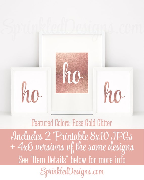 Printable Christmas Party Decorations Ho Ho Ho Printable | Etsy