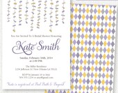 LSU Shower Invitation - Baby or Bridal Shower - Engagement Party - Custom, Printable Party Invite