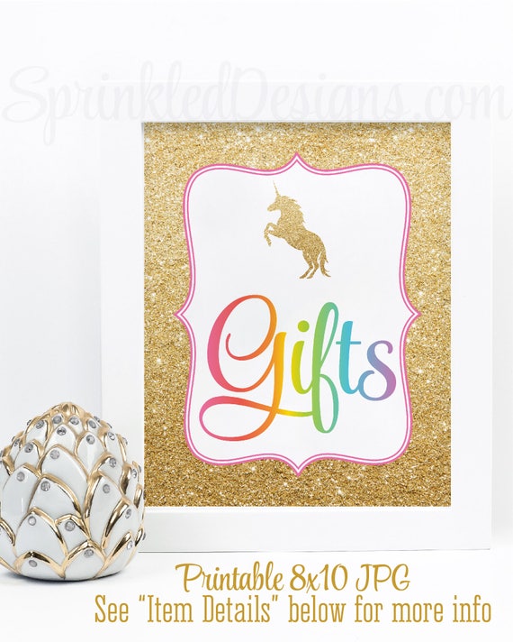 unicorn baby shower gifts