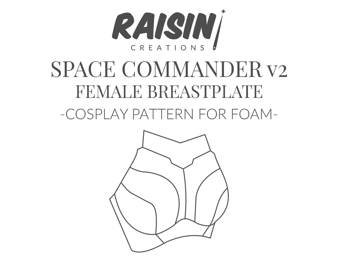 Space Commander Female Breastplate Cosplay Armor Pattern for EVA Foam ...