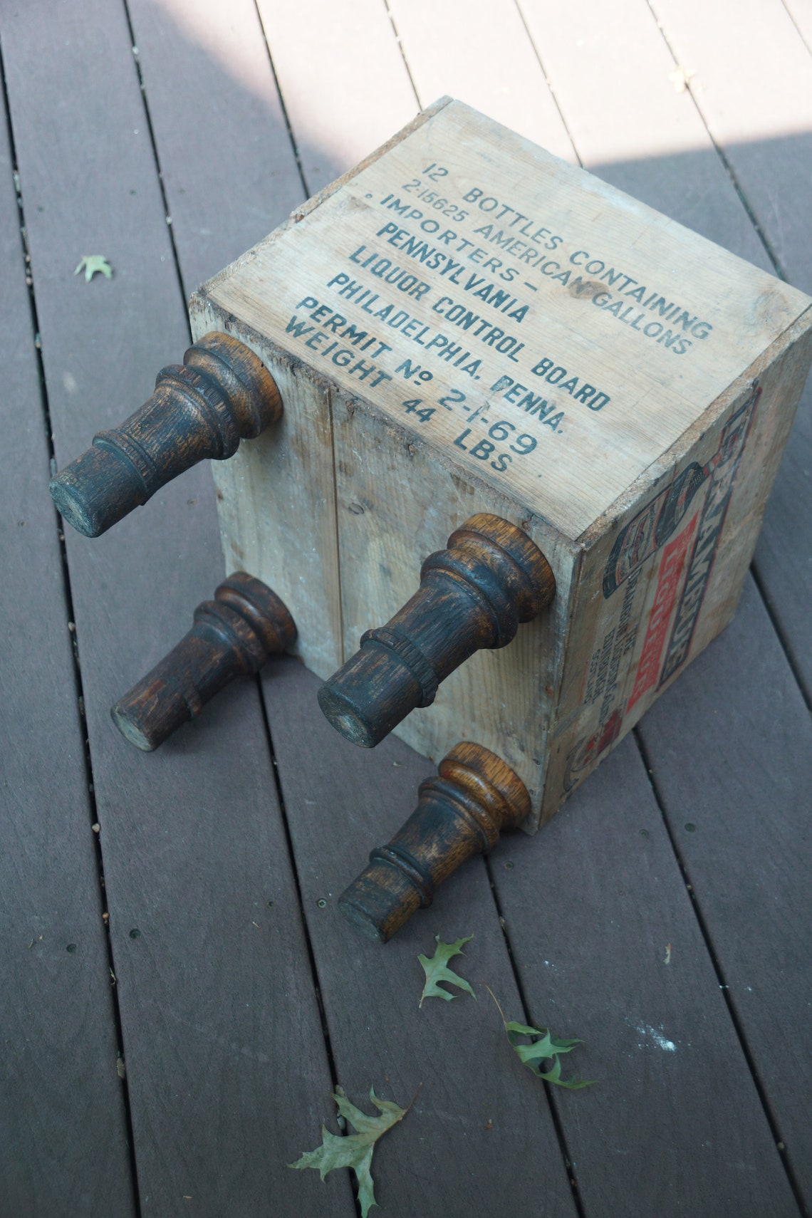 Vintage Liquor Storage Box Etsy