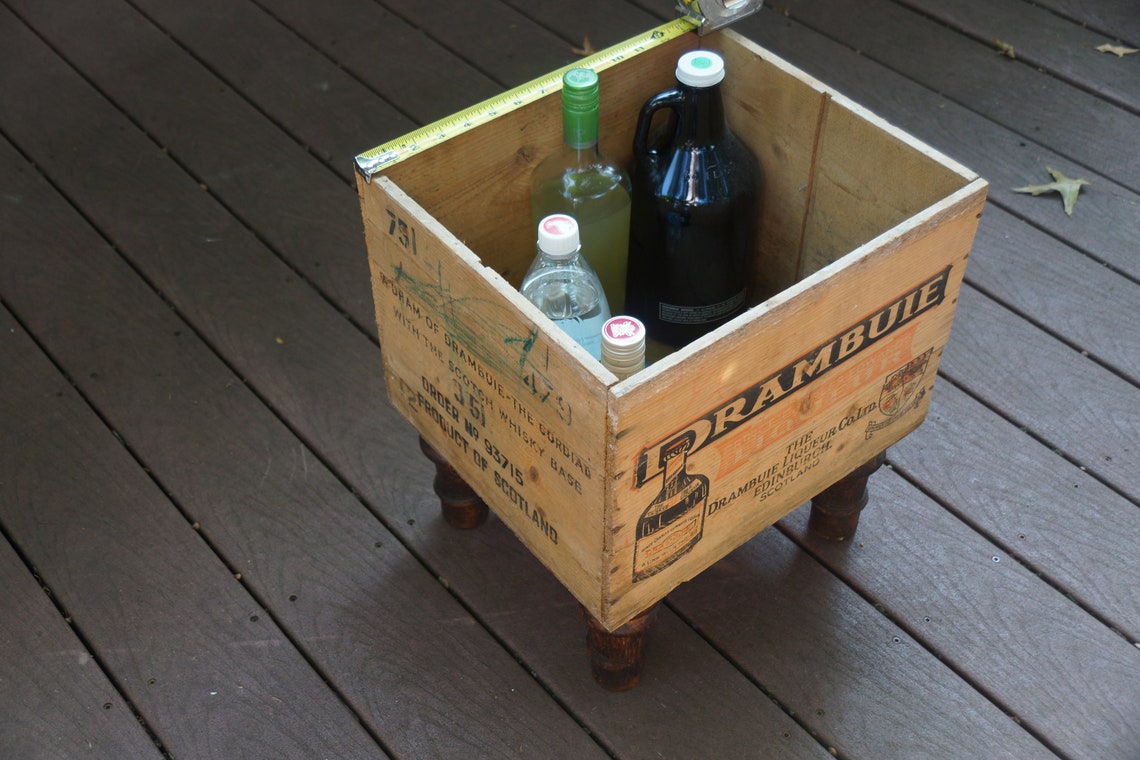 Vintage Liquor Storage Box Etsy