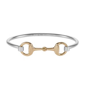 Snaffle Bit Bangle - Two Tone