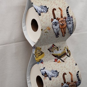 Beach Cats Toilet Paper Holder