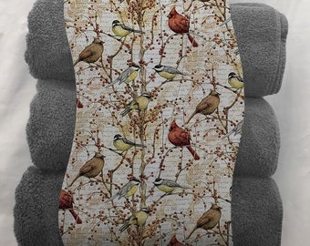 Birds & Berries Bath Towel Holder