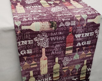 Wine Table Runner Etsy