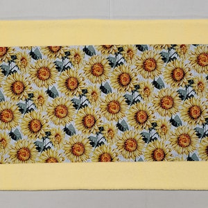 Harvest Sunflowers Terrycloth Bathmat