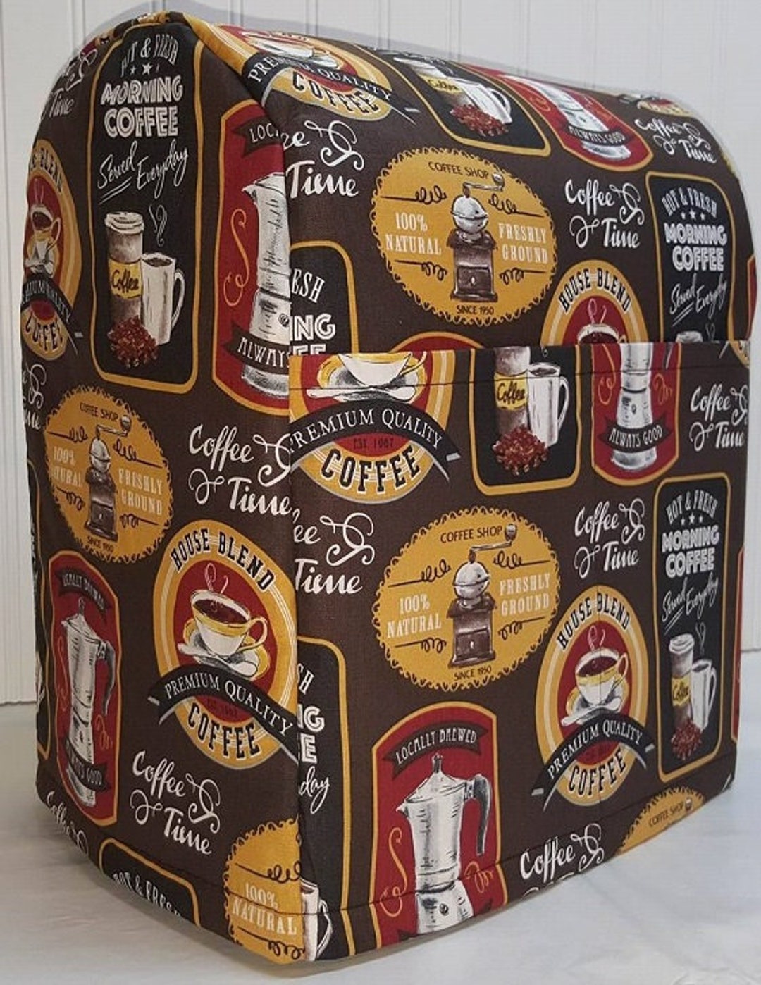 Morning Coffee Cover Compatible With Kitchenaid Stand Mixer sizing