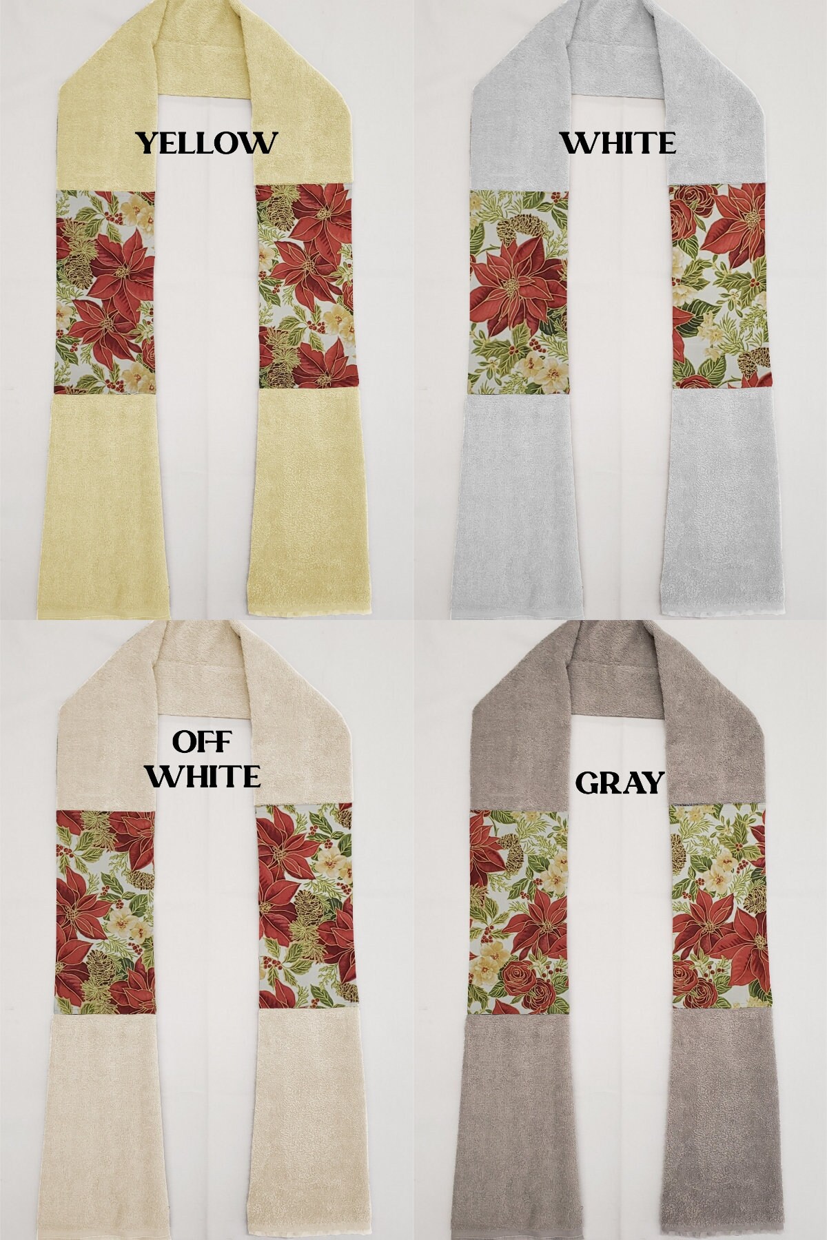 Christmas Kitchen Towel Boa / Scarf (7 Patterns Available) - Etsy