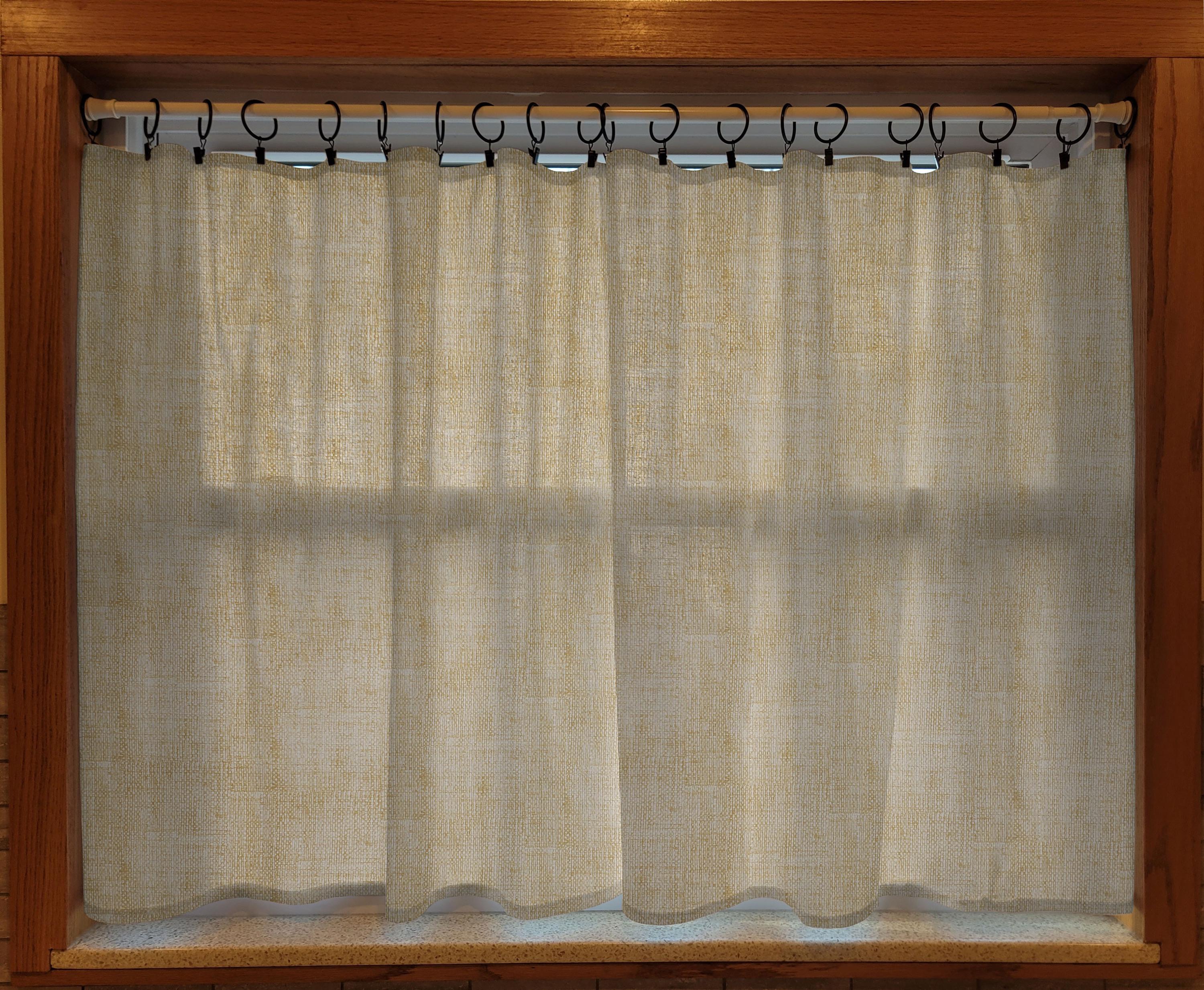 Faux Burlap Ring Top Valances or Curtains - Etsy