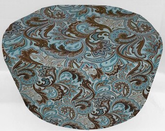 Brown & Teal Paisley Slow Cooker Cover