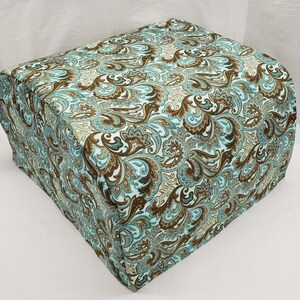 Brown & Teal Paisley Cover Compatible with Ninja Foodi Grill and Griddle